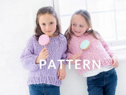 Mini Sweater in Loopy Mango Big Cotton - Downloadable PDF