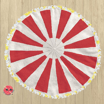 Popcorn Bouquet Crochet Blanket
