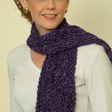 Luscious Scarf in Plymouth Yarn Sinsation - F105 - Downloadable PDF