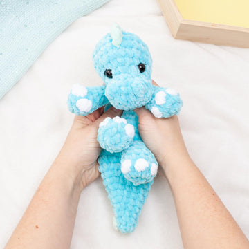 Dinosaur Lovey Snuggler Crochet Pattern PDF | No Sew Amigurumi
