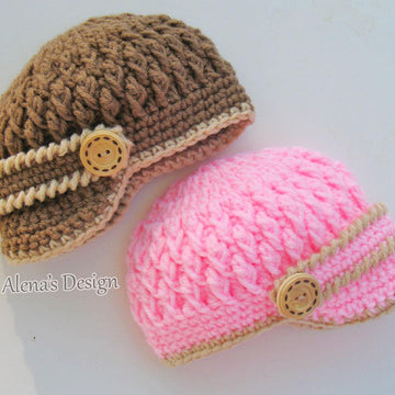 Two-Button Baby Booties Set