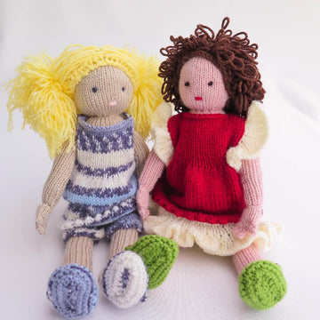 Rose and Bianca Knit Dolls