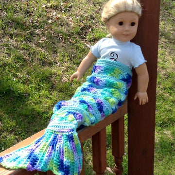 18 inch Doll Be a Mermaid Blanket