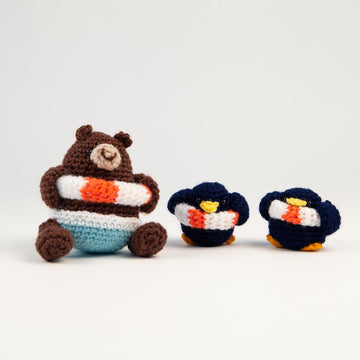 Beach Bear and Penguin