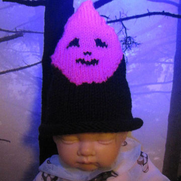 Baby Pink Halloween Ghost Head Beanie