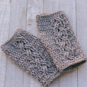 Cable Stitch Wrist Warmers