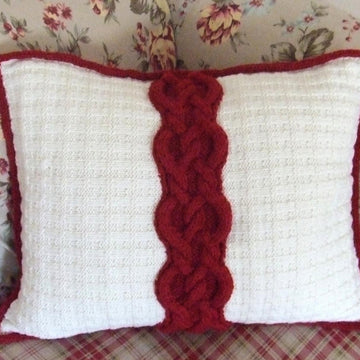 Cable & Tweed Throw Pillow