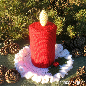 Crochet Christmas Candle