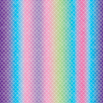 Cricut Infusible Ink Transfer Sheet 12"X12" 4/Pkg - Mermaid Rainbow