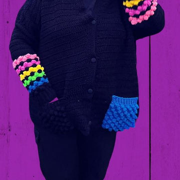 Baggy Bobble Crochet Cardi