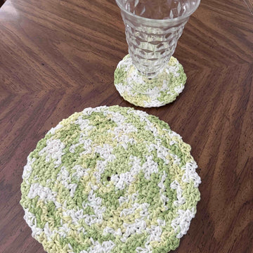 Round Wattle Stitch Dish Cloth