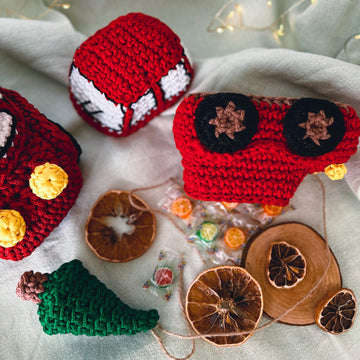 Christmas car basket