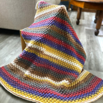Colorful Celtic Weave Blanket