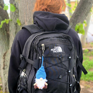 Traveling Gnome Backpack / Keychain Charm