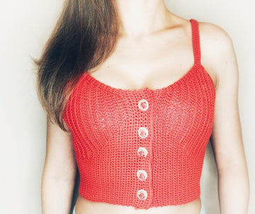 Crop Top crochet easy pattern