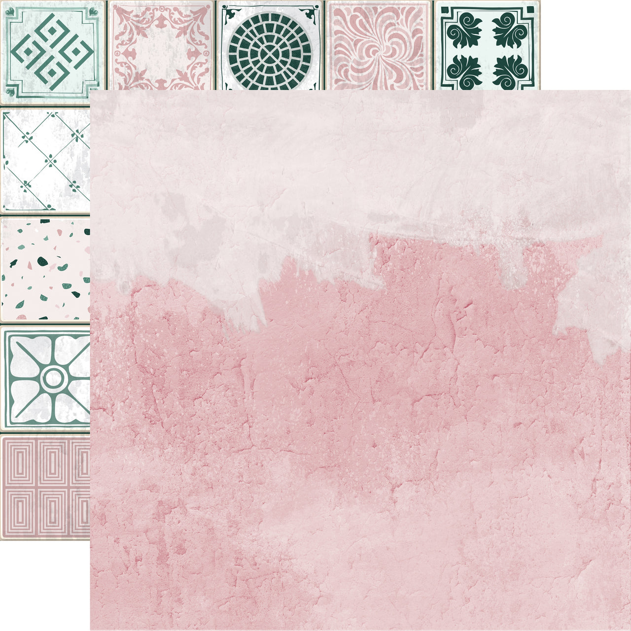 Kaisercraft Lily & Moss Double-Sided Cardstock 12"X12" 10/Pkg - Pink Plaster