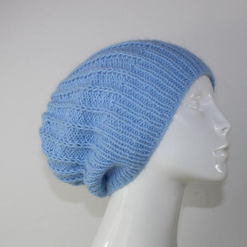 Fluffy Fishermans Rib Slouch Hat