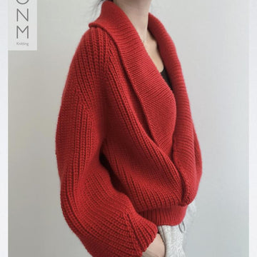 Wrap-effect Pullover
