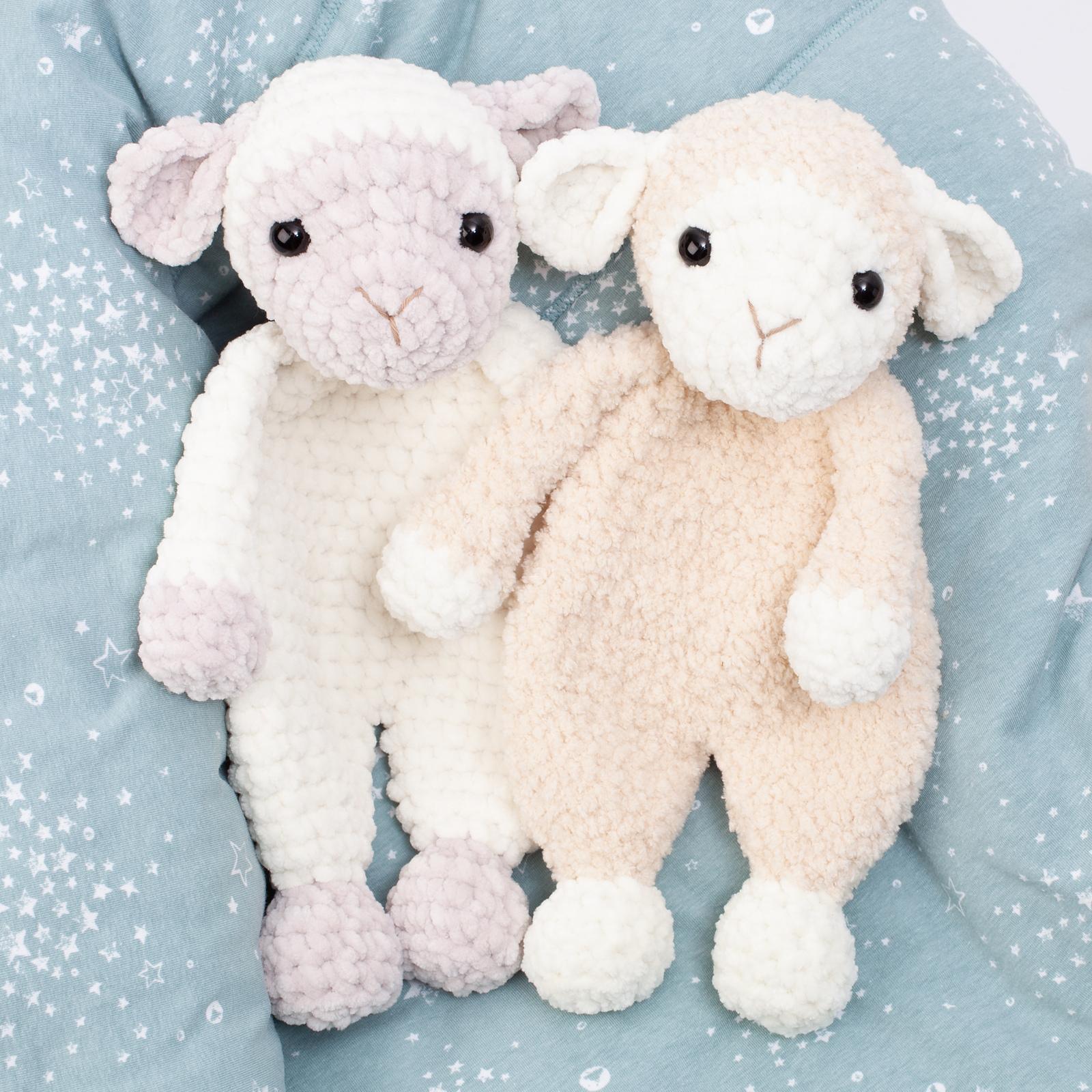Sheep lovey, amigurumi snuggler