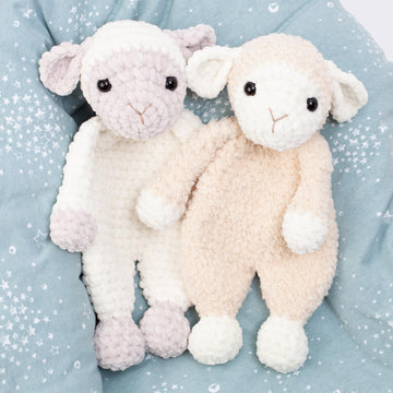 Sheep lovey, amigurumi snuggler