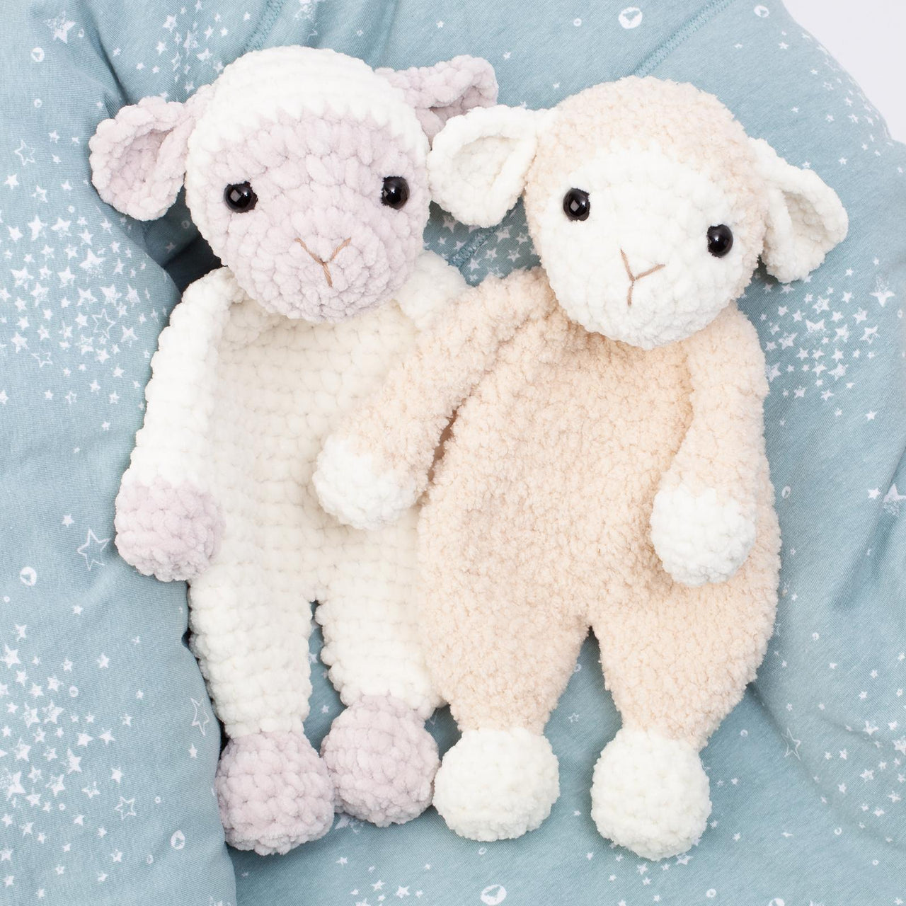 Sheep lovey, amigurumi snuggler