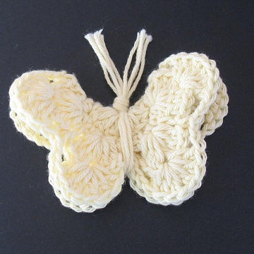 Lively Creamy Butterfly Brooch