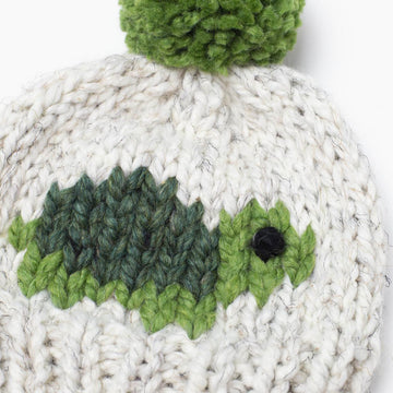 Turtle Pompom Hat Children Chunky