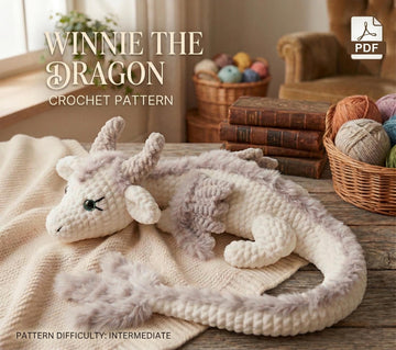 Winnie the Dragon Official Pattern, Dragon Crochet Pattern PDF