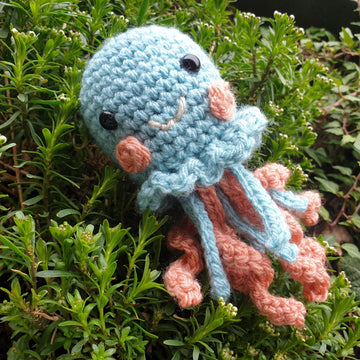 Under the Sea Set Collection crochet Crab Hermit Jellyfish Mermaid Tail Octopus Seahorse Seashell Sea Star