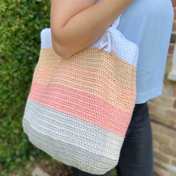 Summer Stripe Beach Bag