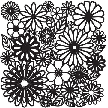 The Crafter's Workshop Crafter's Workshop Template 12"X12" - Flower Frenzy
