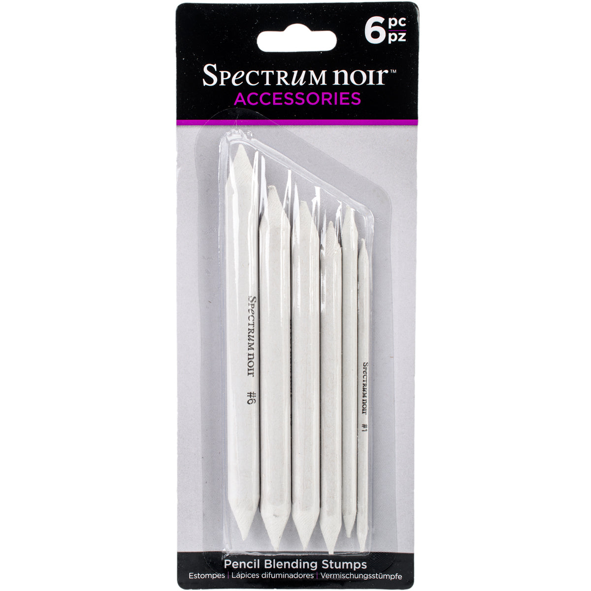 Crafter's Companion Spectrum Noir Pencil Blending Stumps 6/Pkg - 418973