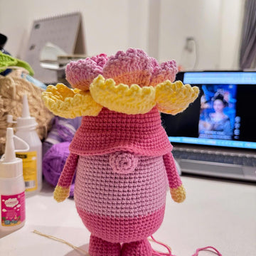Peony Flower Gnome