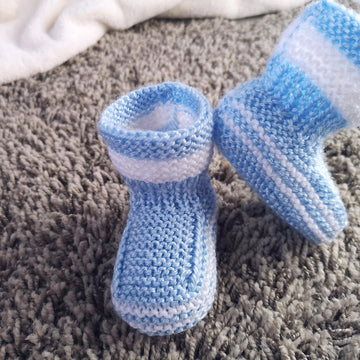 Blue Baby Booties
