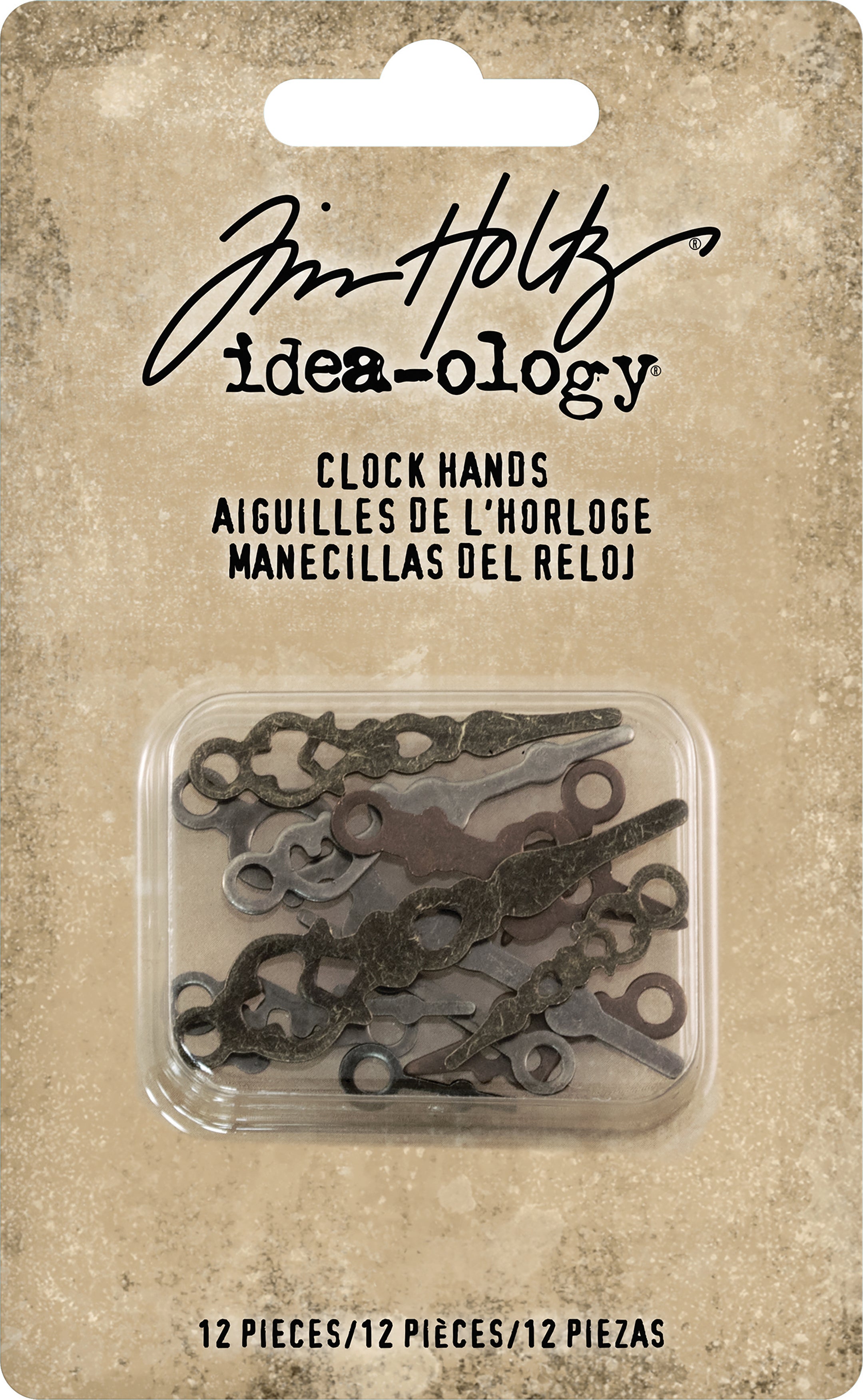 Advantus Idea-Ology Metal Clock Hands 12/Pkg - Assorted Sizes