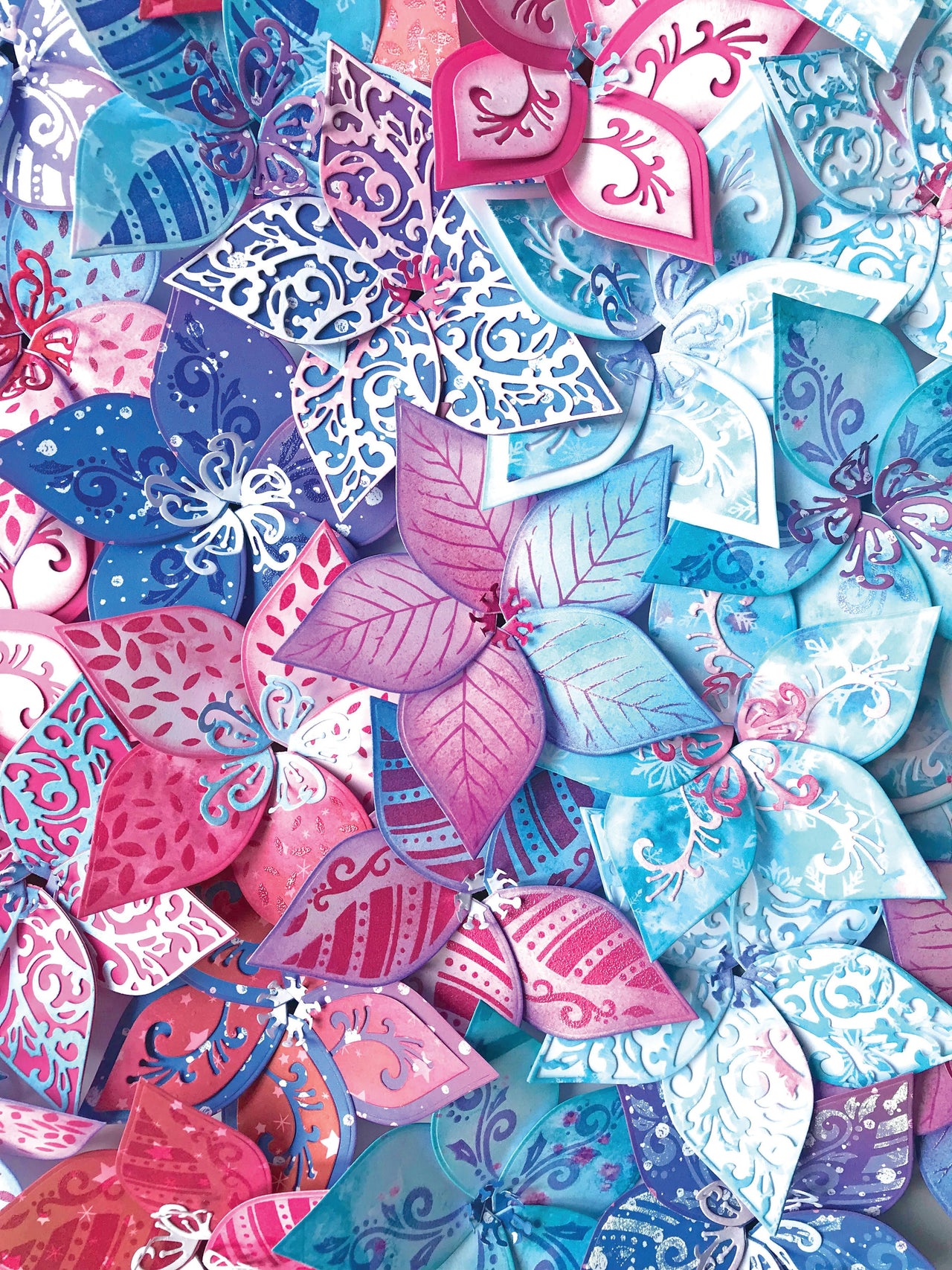 Angela Poole Designs Angela Poole Double-Sided A4 Cardstock Pack - Florals & Flurries
