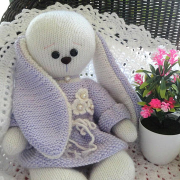 Knitting PATTERN Knitted Bunny