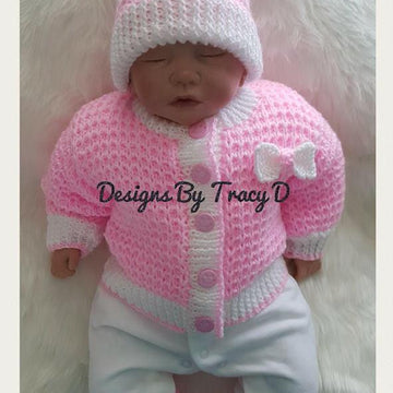 Frankie unisex baby knitting pattern 3 sizes 0-12mths