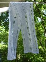 Eyelet and Feather Scarf