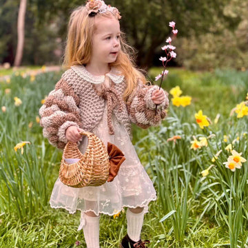 Two Colour Baby Cardigan Knitting Pattern