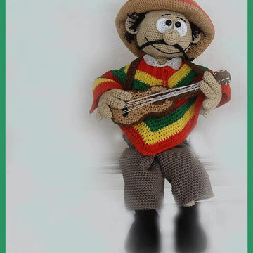 Mexican Hernando amigurumi doll