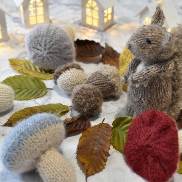 Mushrooms and acorns