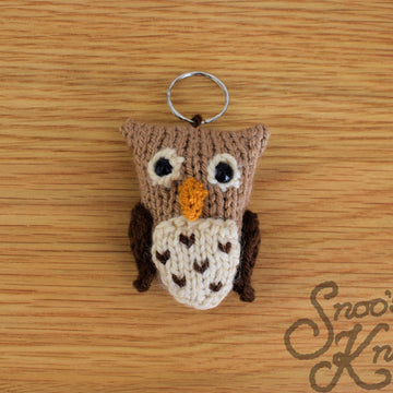 Owl Keyring Knitting Pattern Snoo's Knits