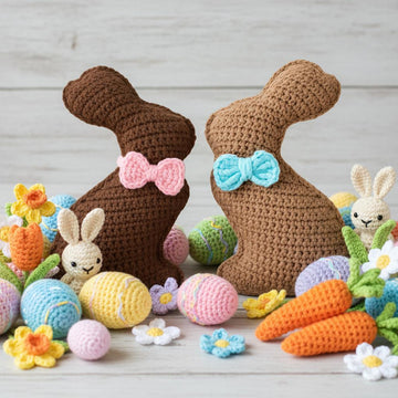 Chocolate Bunny Crochet Plushie