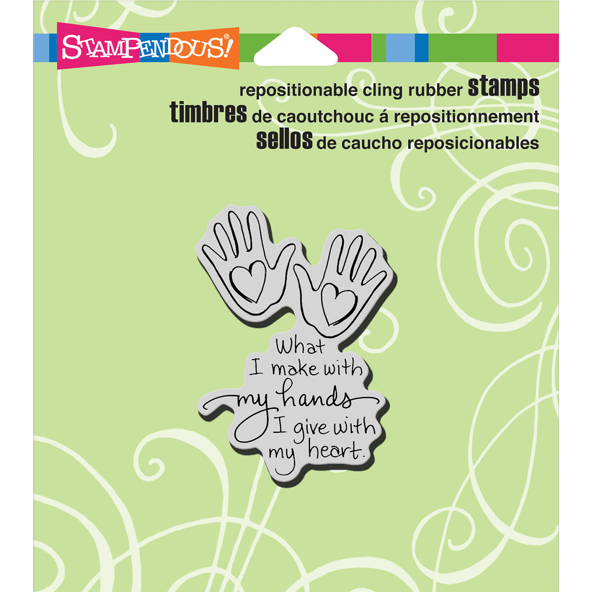 Stampendous Cling Stamp - Heart Hand