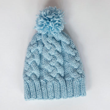Braided Cable Knit Hat
