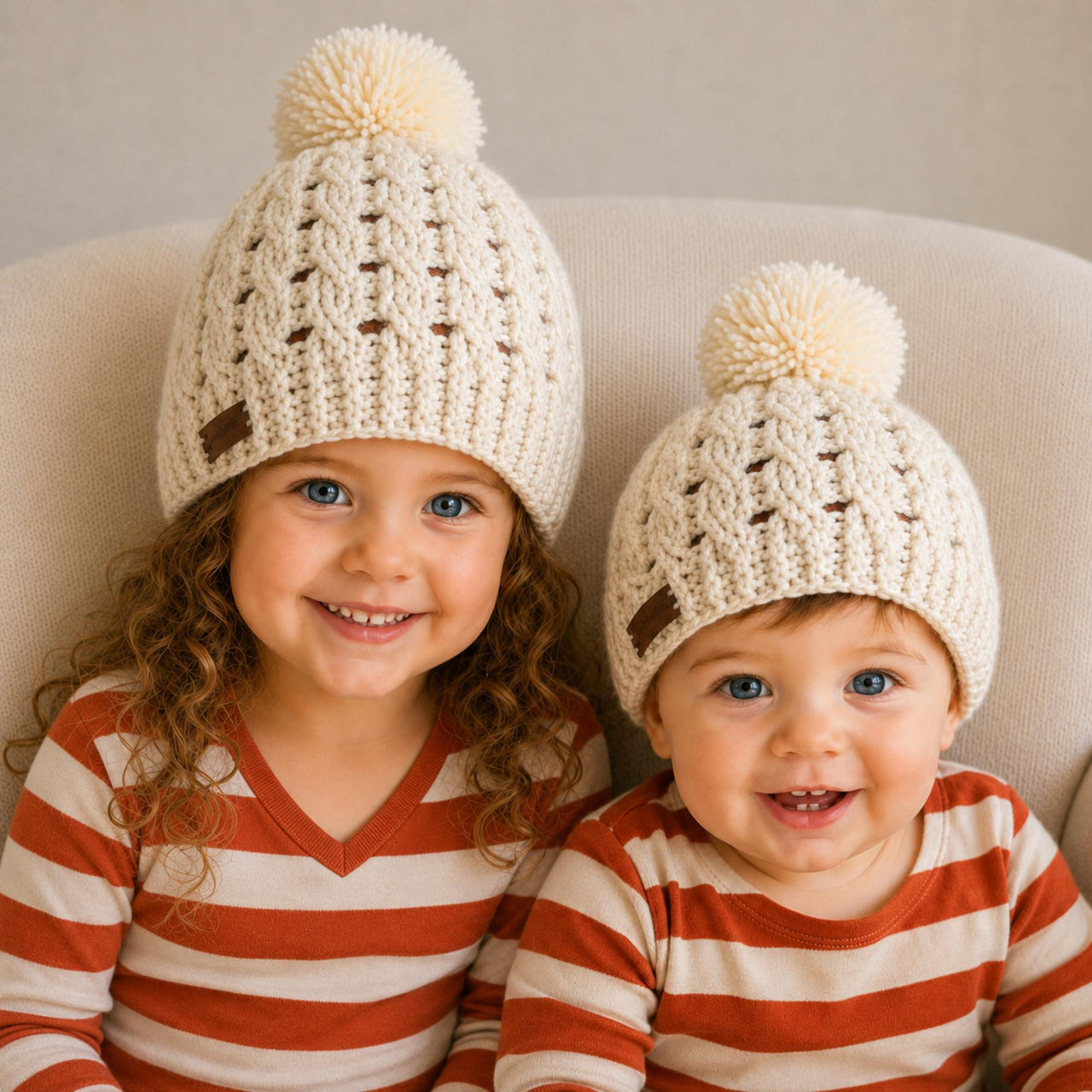 Caleb Cabled Baby Toddler and Kids Hat