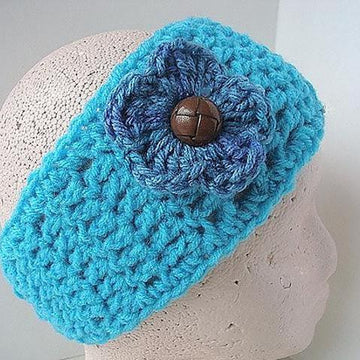 131, RED HEADBAND WITH FLOWER