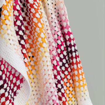 Granny Stripe Baby Blanket
