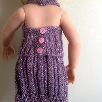 Lets party outfit. Lace edged skirt, top and Jacket for 18" doll